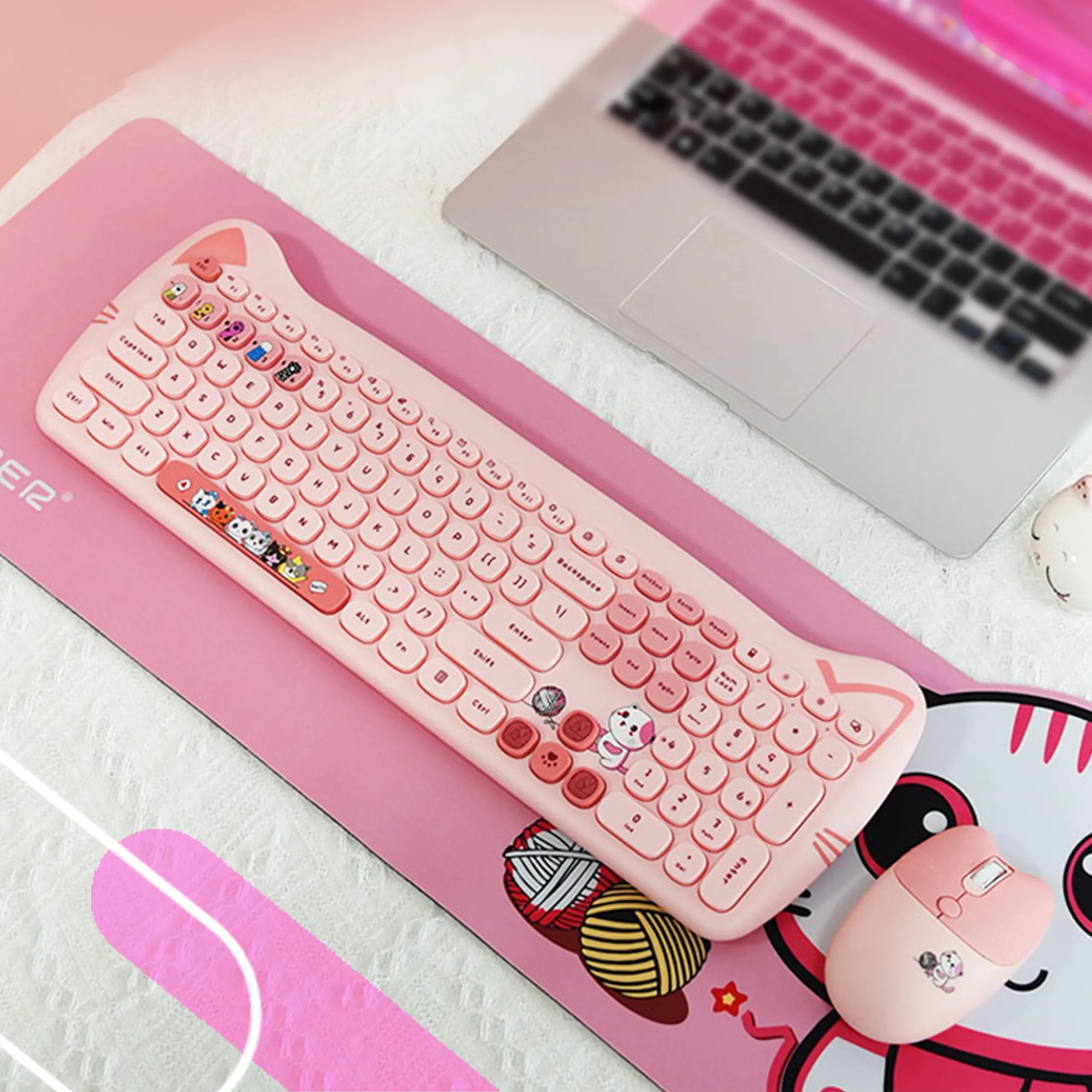 Bàn phím và chuột máy tính không dây GEEZER CAT PLUS